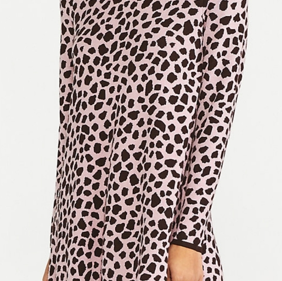 Ann Taylor animal jacquard sweater dress - Picture 2 of 6